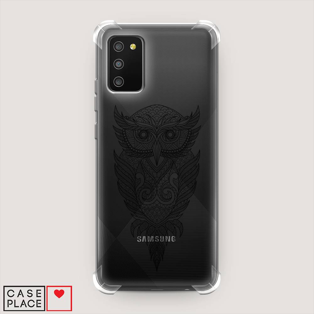 

Чехол Awog на Samsung Galaxy A02s / Самсунг A02s "Филин графика", Черный, 2102351-1