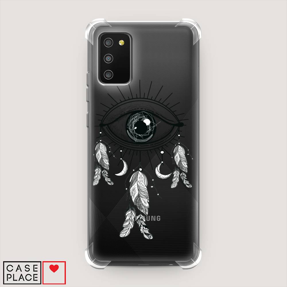 

Чехол Awog на Samsung Galaxy A02s / Самсунг A02s "Всевидящее око-ловец снов", Серый, 2102351-1