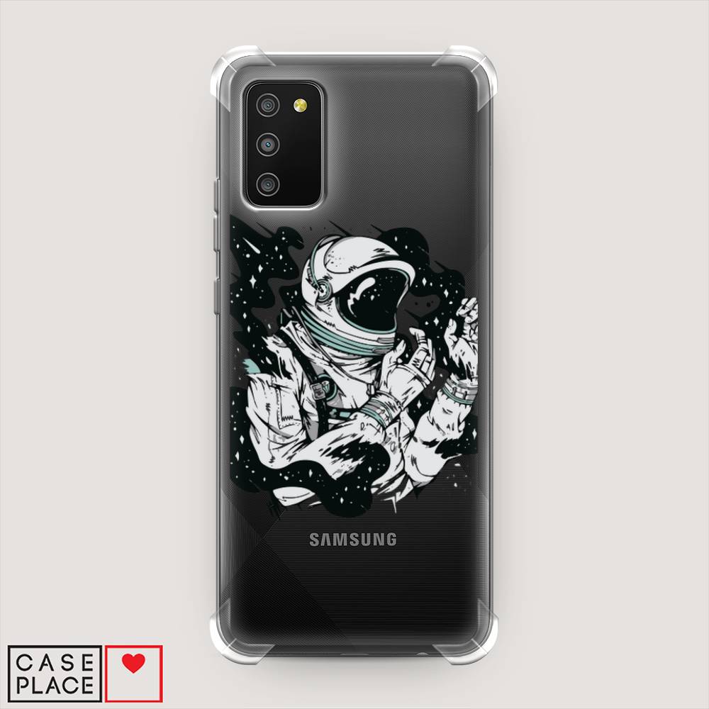 

Чехол Awog на Samsung Galaxy A02s / Самсунг A02s "Космонавт арт", Черный;белый;прозрачный, 2102351-1