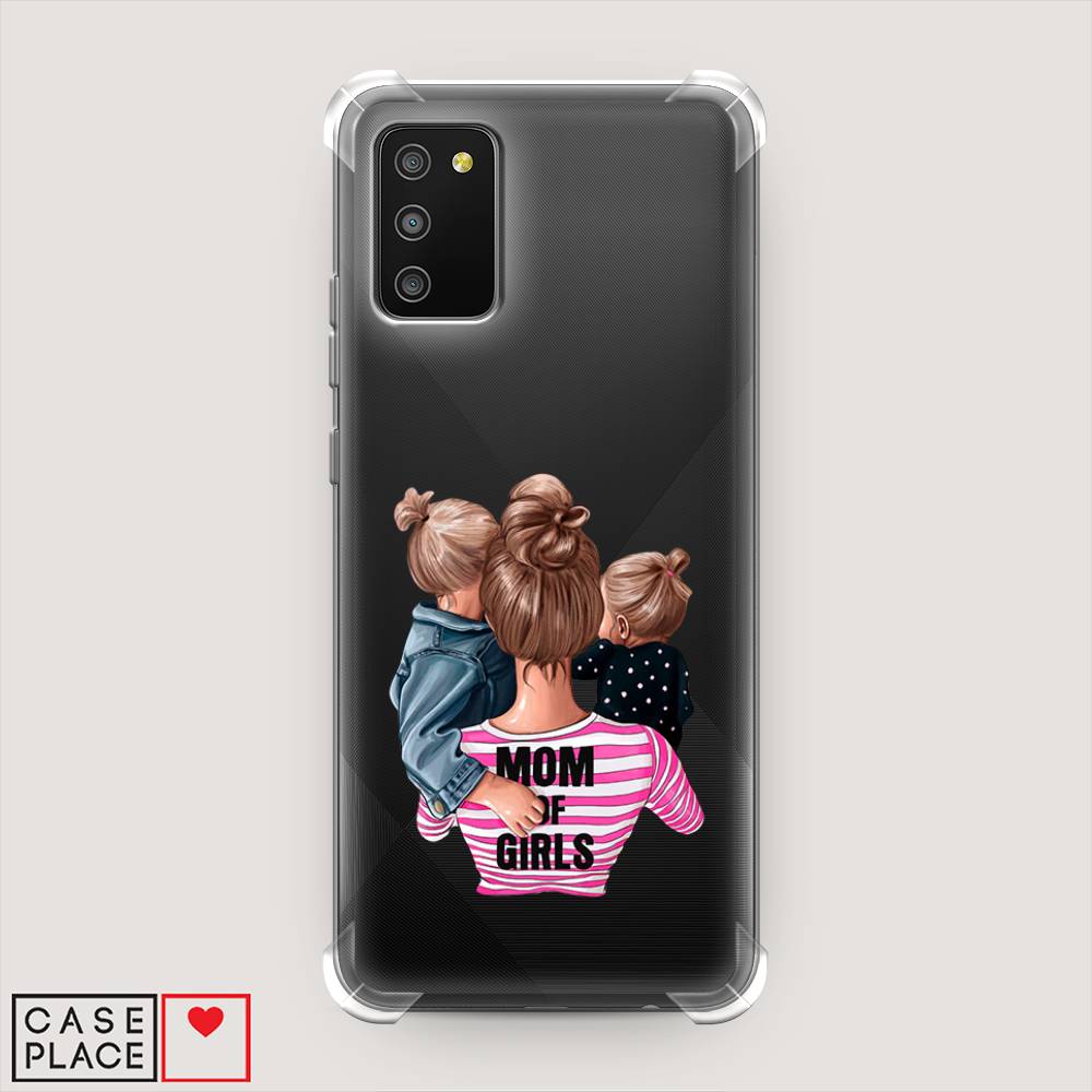 

Чехол Awog на Samsung Galaxy A02s / Самсунг A02s "Mom of Girls", Синий;розовый;черный, 2102351-1