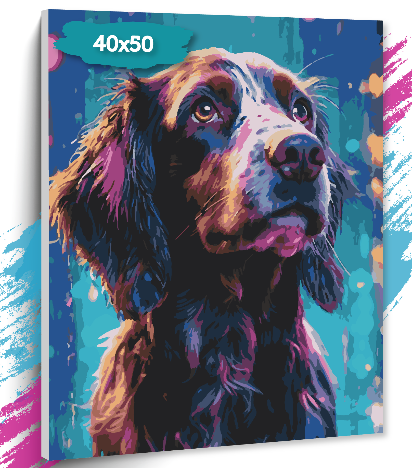 Картина по номерам ТТ Верный друг GK0156 Холст на подрамнике 40х50 см