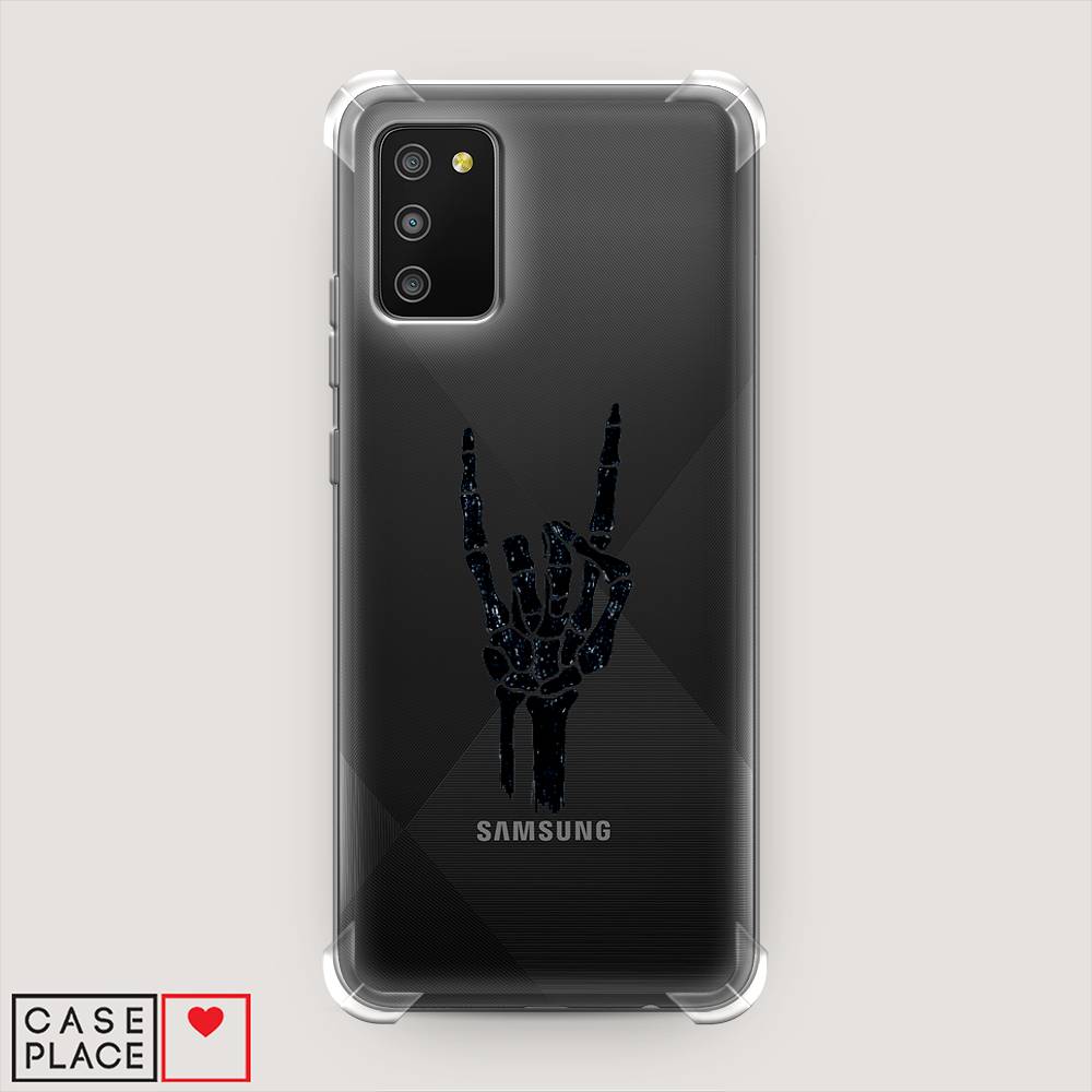 фото Чехол awog "rock for a skeleton" для samsung galaxy a02s