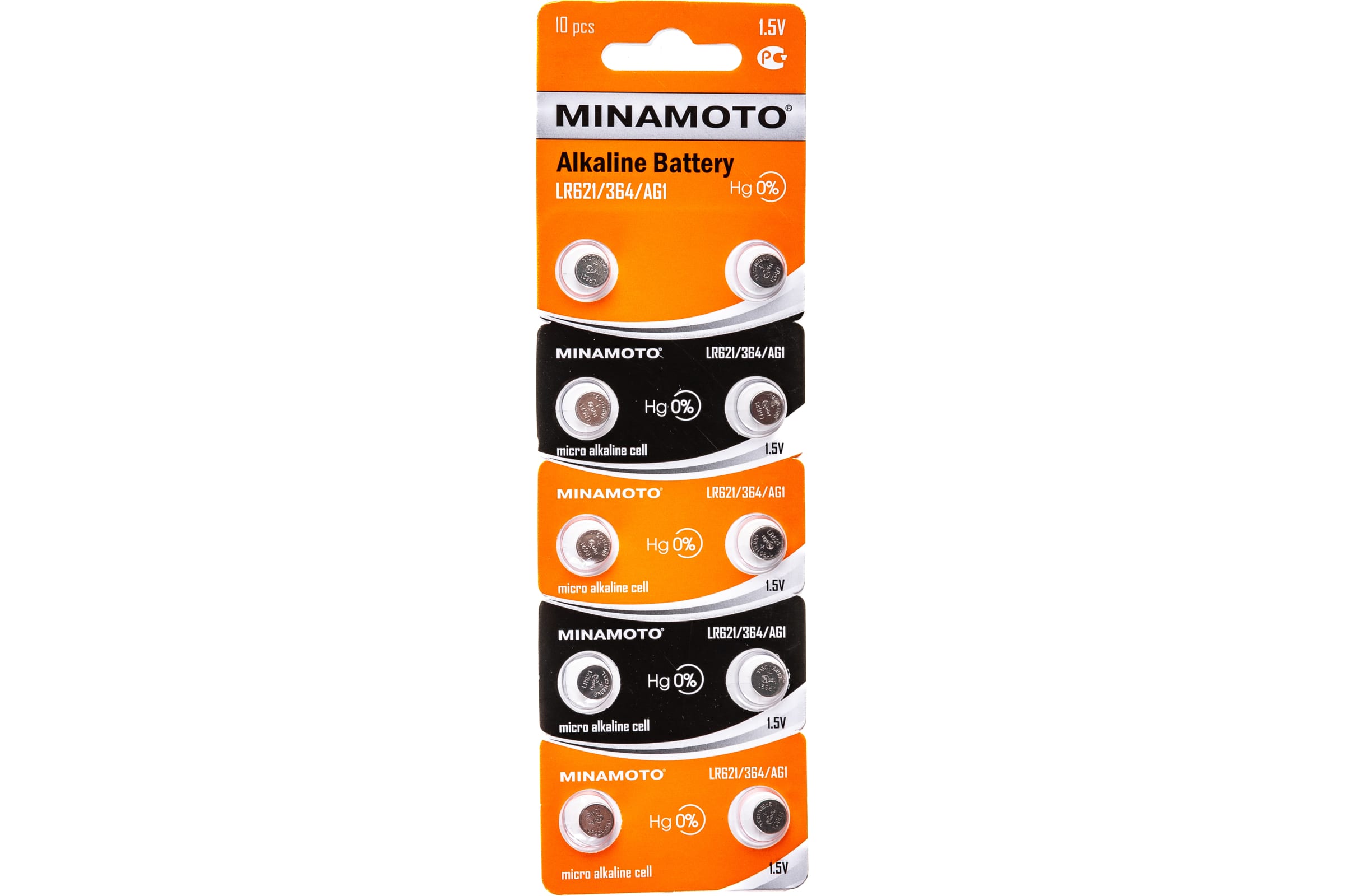 Minamoto батарейка часовая AG1 LR621 10/card 55001