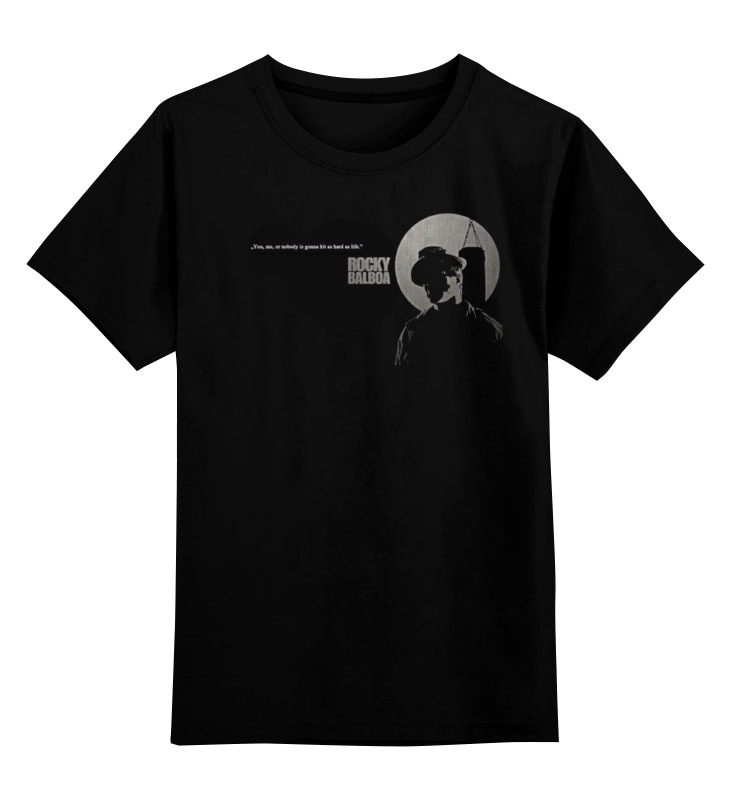 

Футболка детская Printio Rocky balboa цв. черный р. 140, Rocky balboa