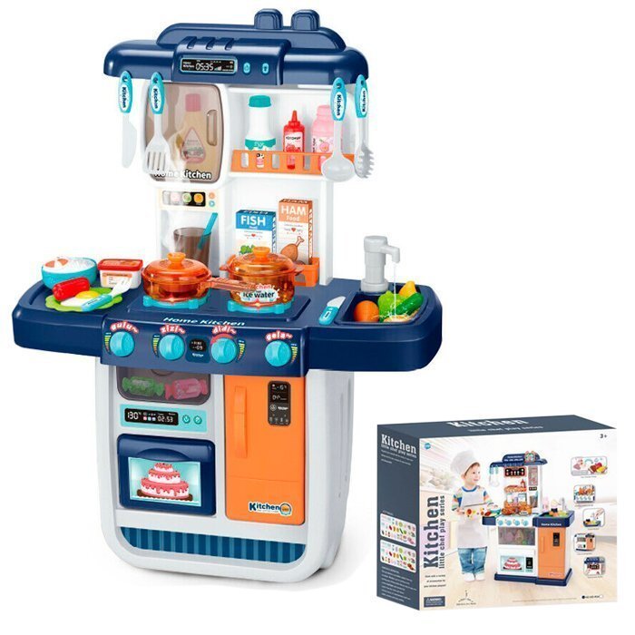 

Игровой набор 34R-WD Кухня с водичкой, подсветкой, звуком и аксесс. 53.5x23x76 см, в кор., Синий