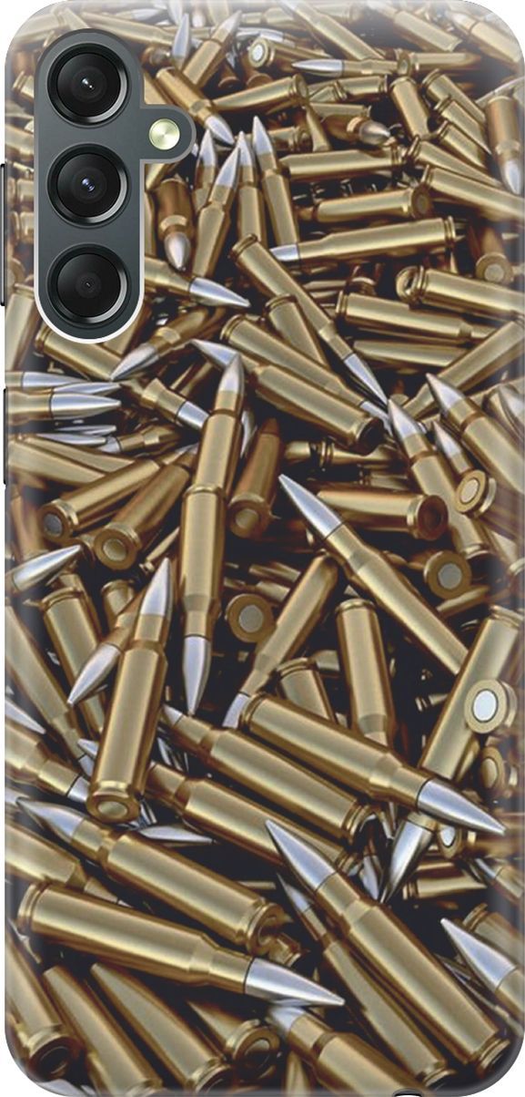 

Силиконовый чехол на Samsung Galaxy A24 с принтом "7.62", Золотистый;серебристый, 159516