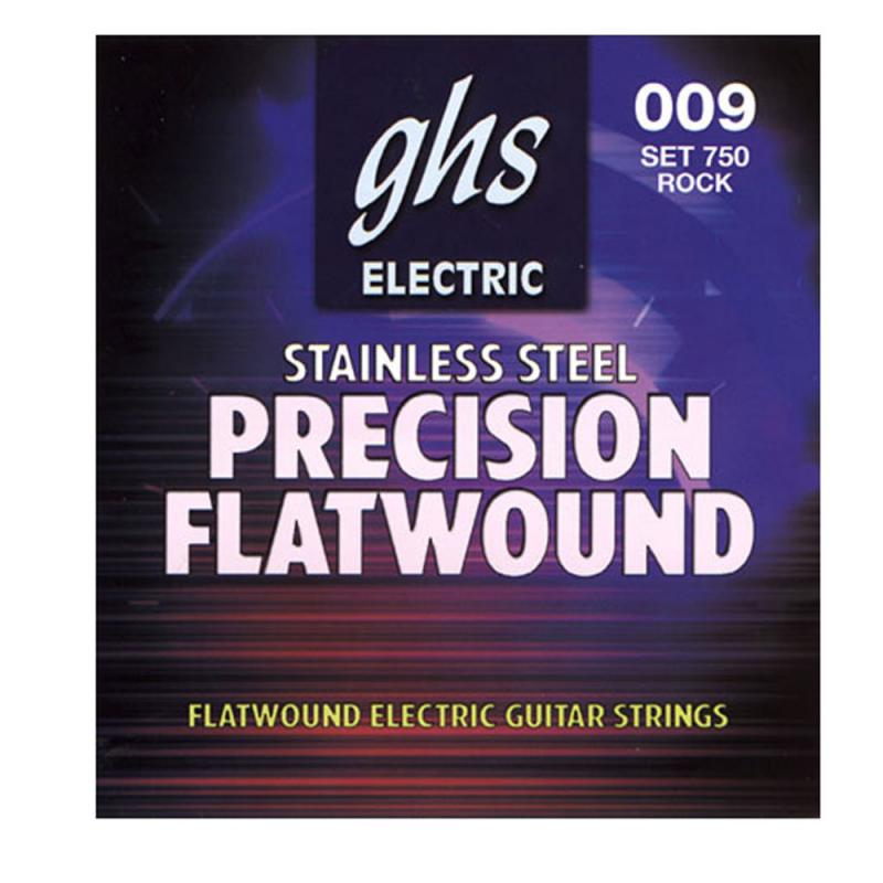 фото Ghs 750 stainless steel precision flats 9-42 - струны для электрогитары, плоская обмотка с