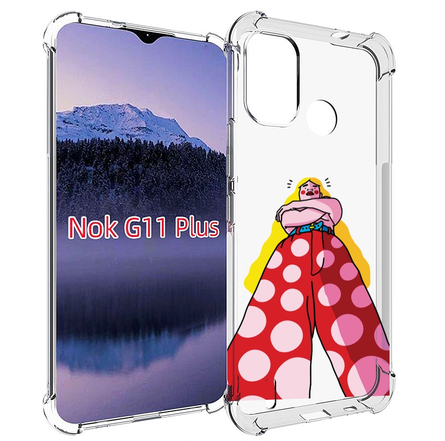 

Чехол MyPads высокая-девушка для Nokia G11 Plus, Прозрачный, Tocco
