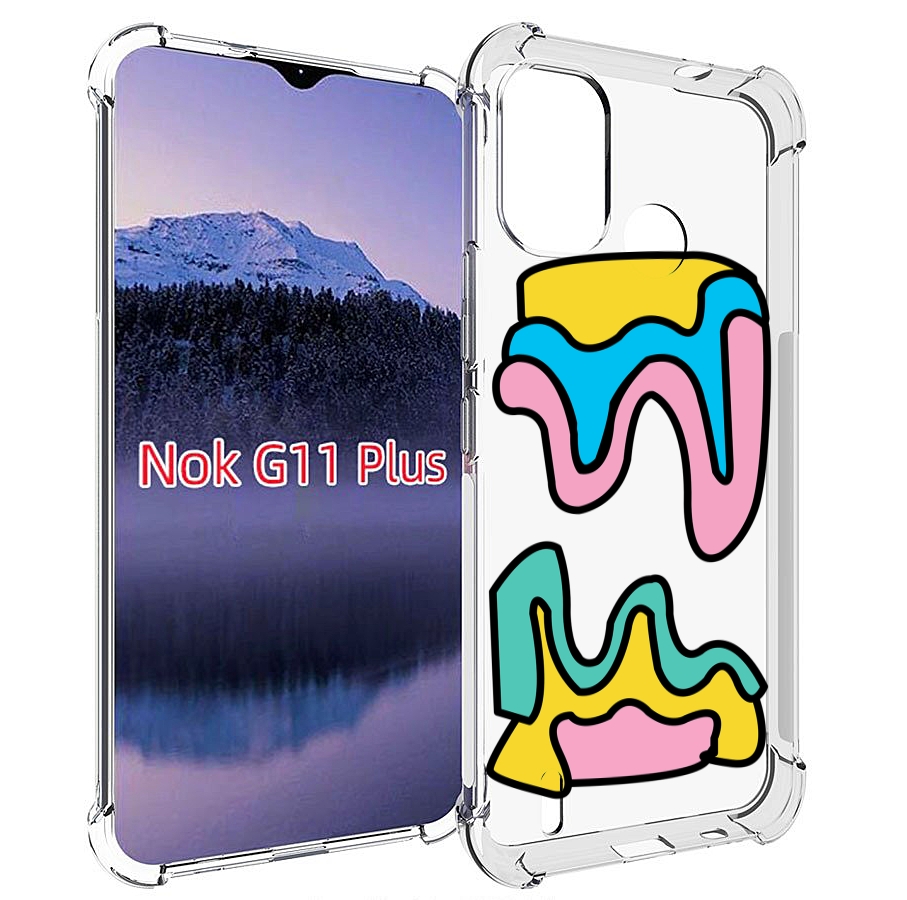 Чехол MyPads вытекающая-абстракция для Nokia G11 Plus