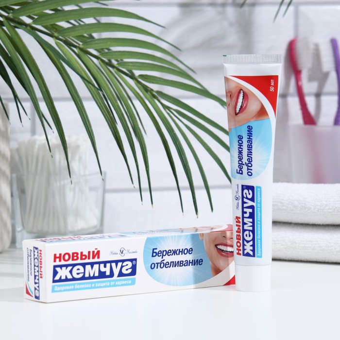 

Зубная паста «Новый жемчуг», бережное отбеливание, 50 мл