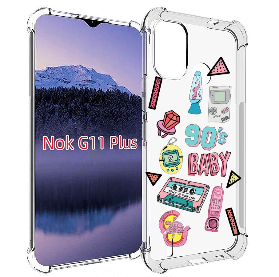 

Чехол MyPads гаджеты-90х для Nokia G11 Plus, Прозрачный, Tocco