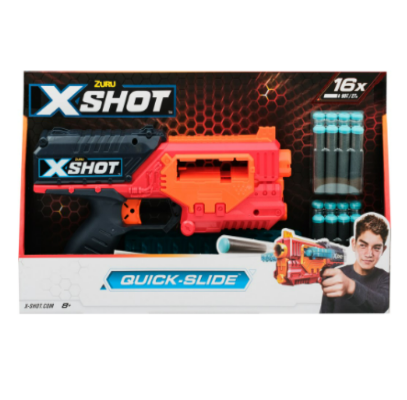 Бластер с мягкими снарядами X-Shot 17 предметов