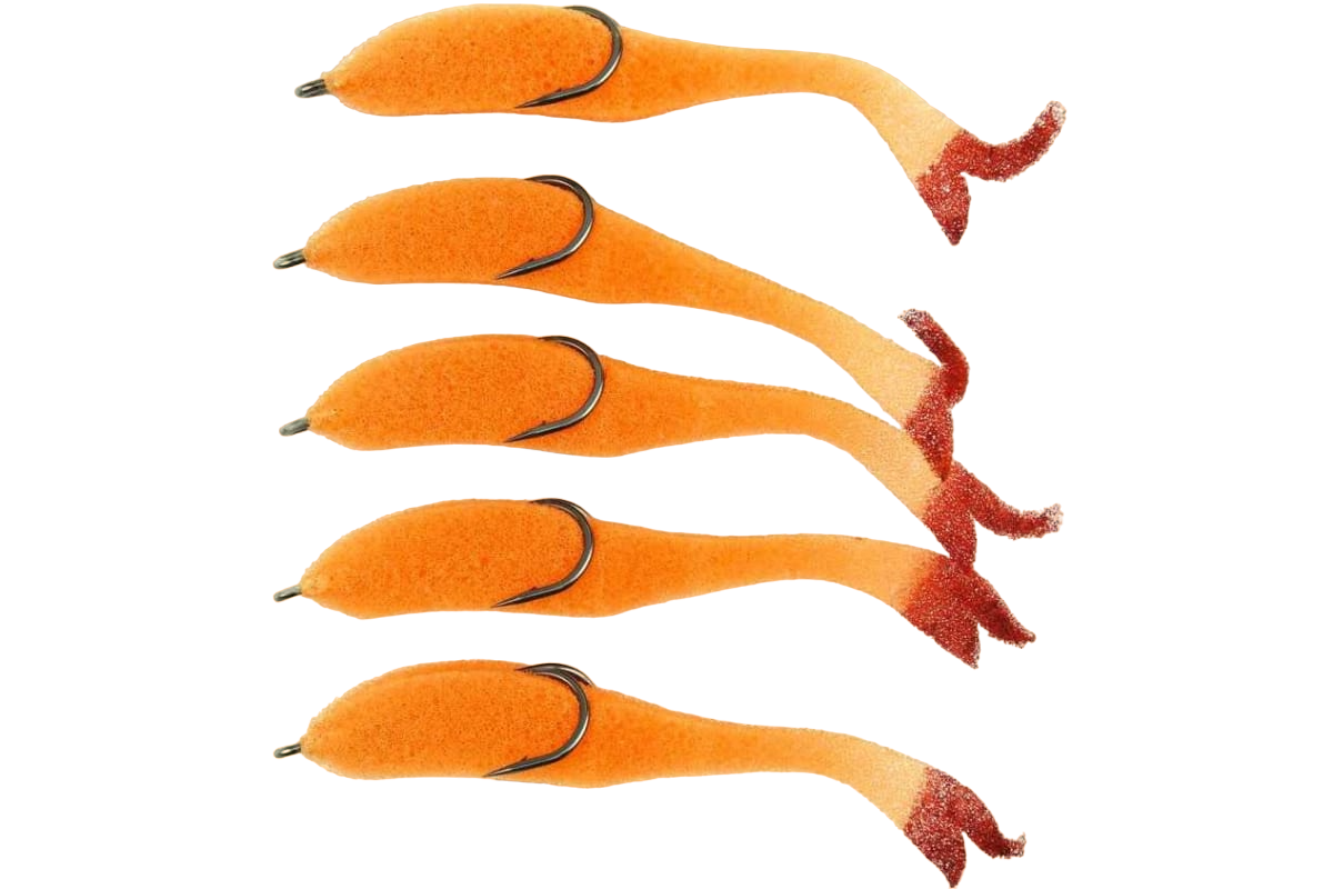 

Поролоновая рыбка YAMAN Devious Minnow на двойнике, р. 105 мм, цвет 9 (5 шт.), Оранжевый;красный