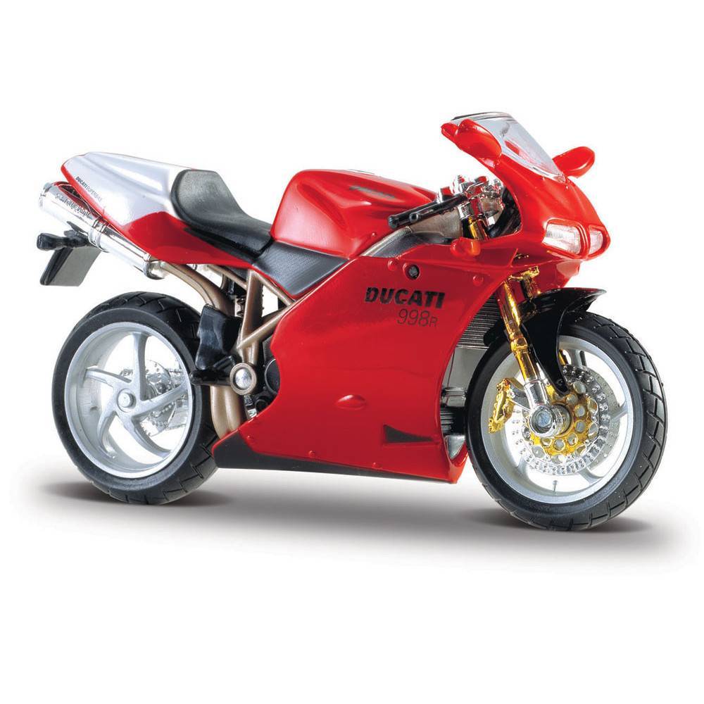 

Мотоцикл Bburago Ducati красный 998R