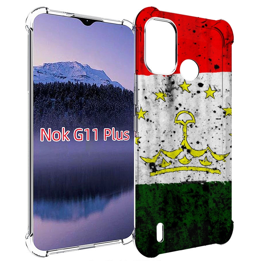 

Чехол MyPads герб флаг таджикистан для Nokia G11 Plus, Прозрачный, Tocco