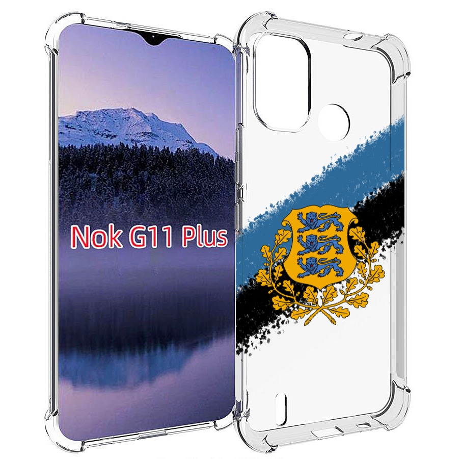 

Чехол MyPads герб флаг эстонии-2 для Nokia G11 Plus, Прозрачный, Tocco