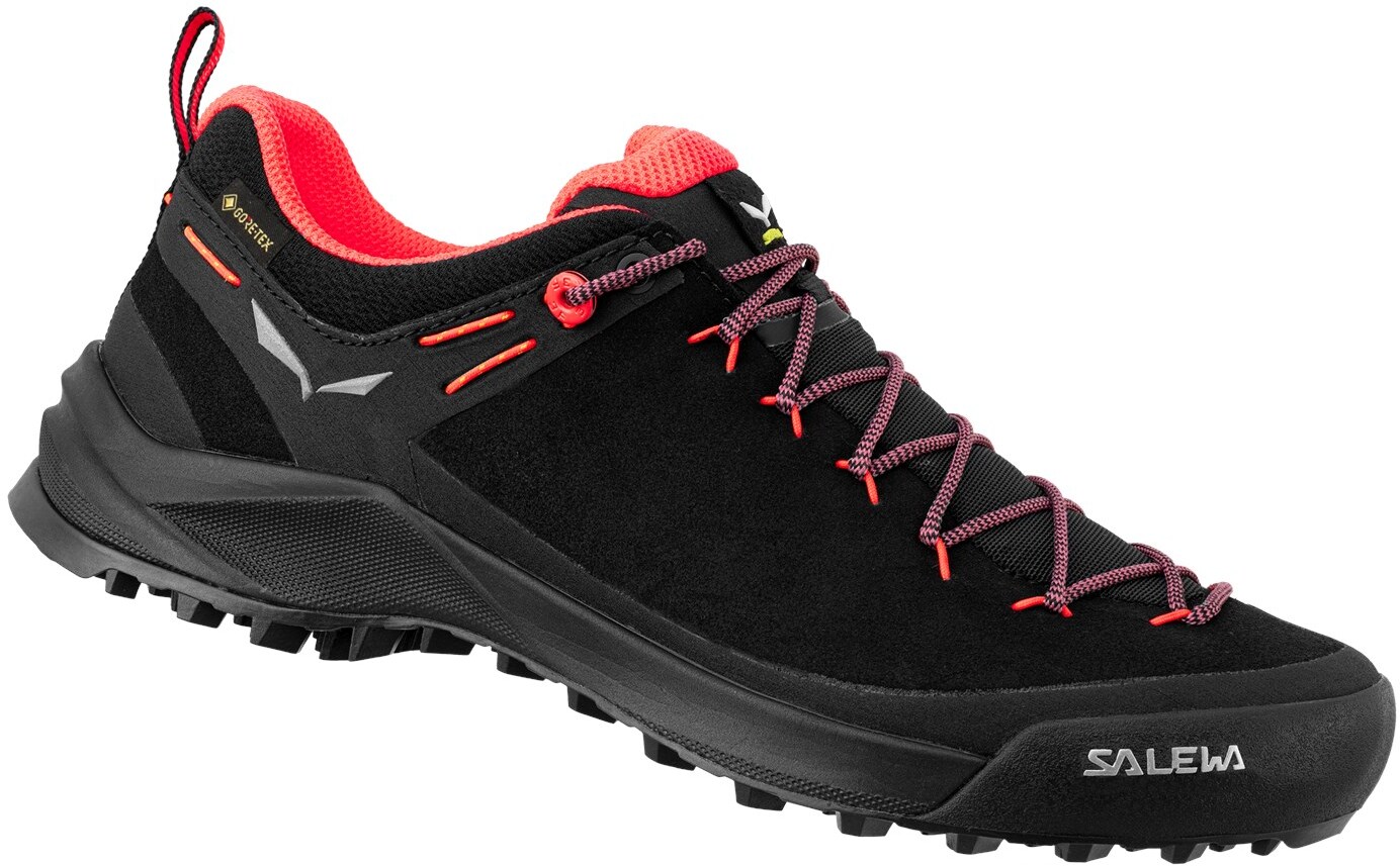 фото Ботинки salewa ws wildfire leather black/fluo coral (uk:4)