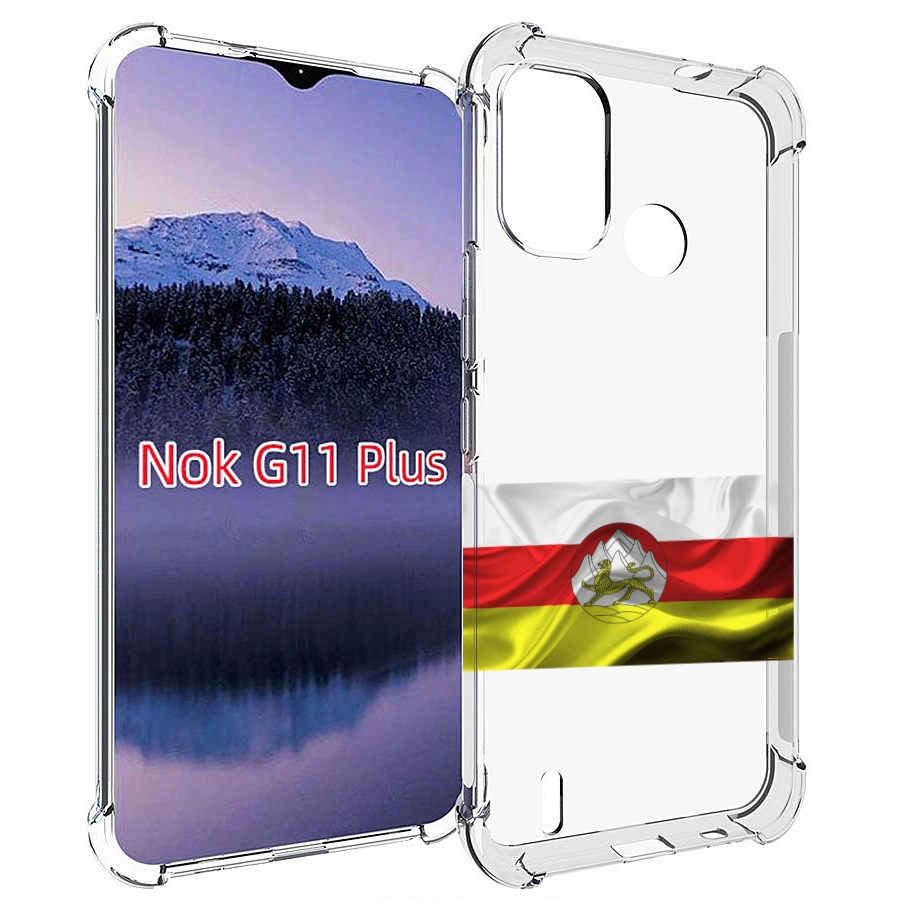 

Чехол MyPads герб флаг южная осетия-1 для Nokia G11 Plus, Прозрачный, Tocco