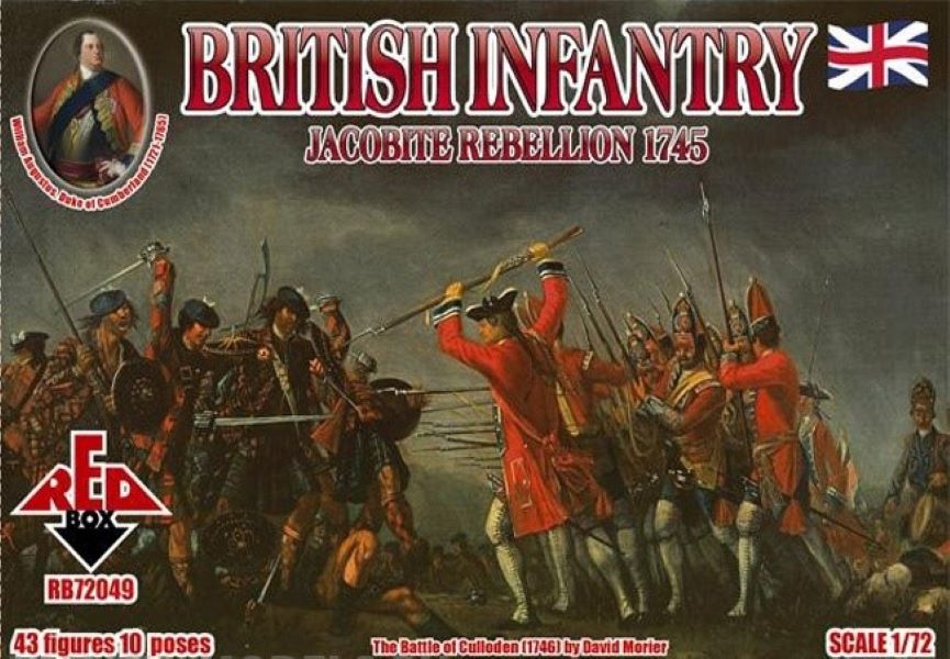 

RB72049 Фигуры Jacobite Rebellions. British Infantry 1745