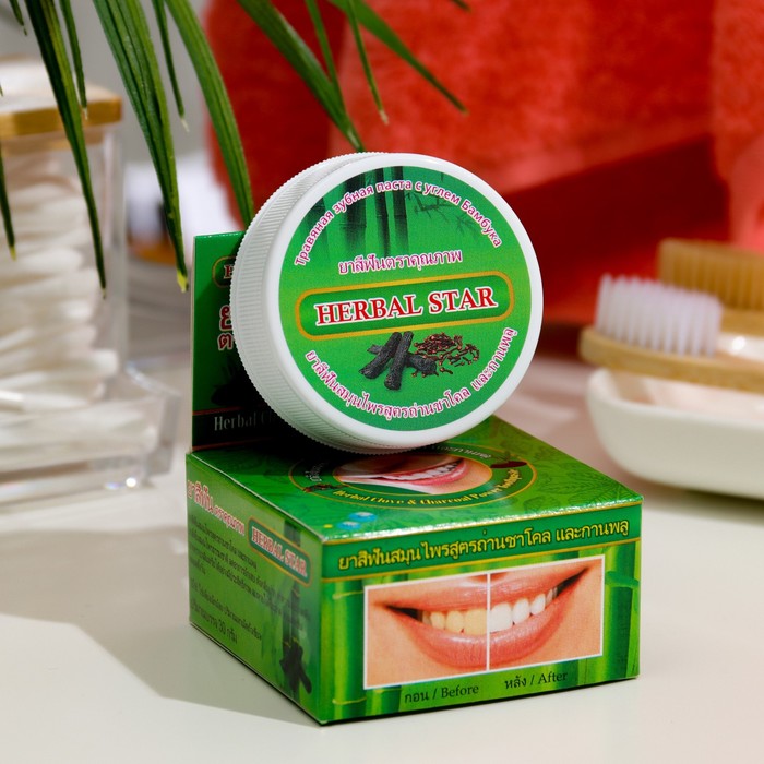 

Зубная паста Herbal Star древесный уголь + гвоздика, 30 г