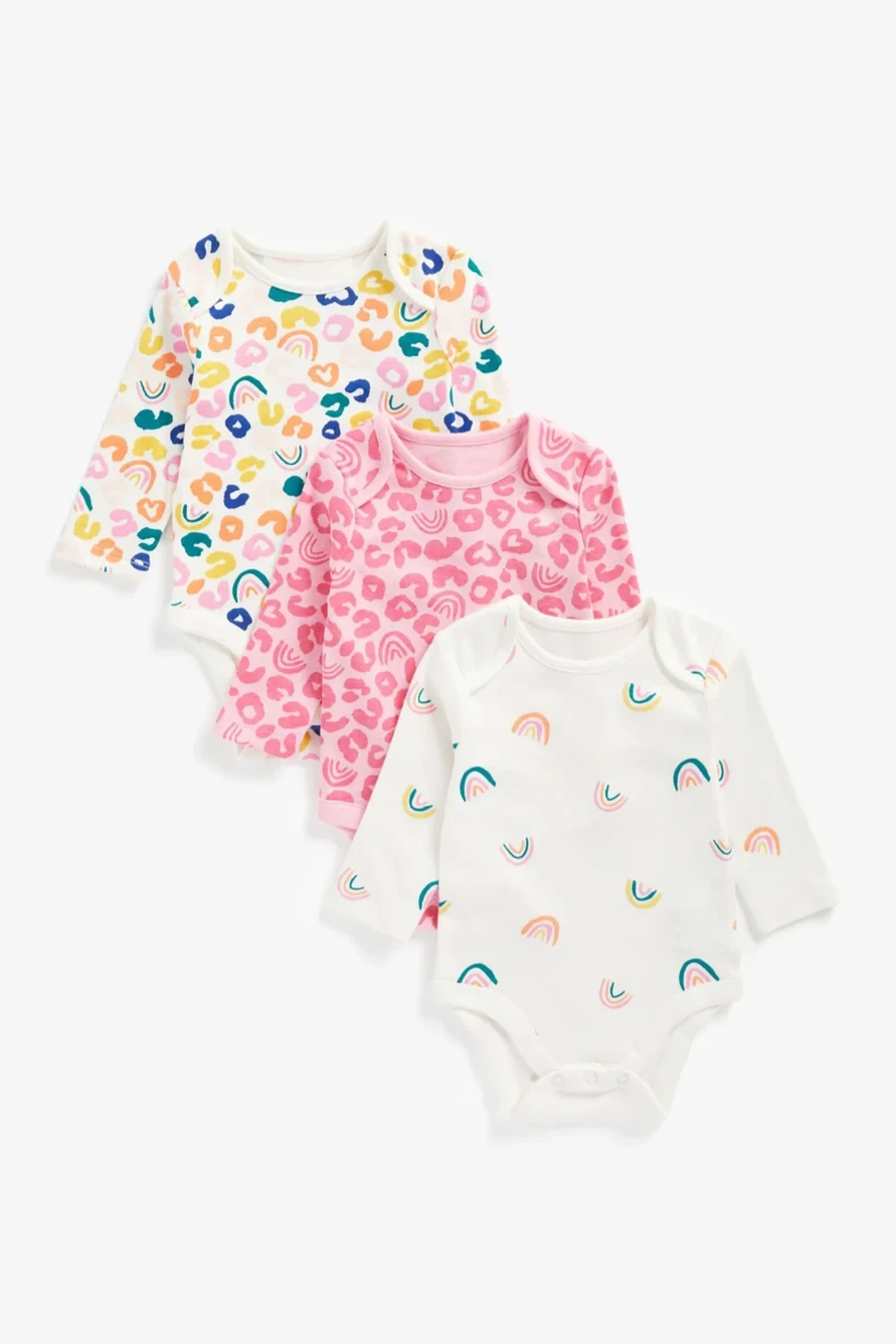 

Боди детское Mothercare MC-ZC338, белый, розовый, 86, 3 шт, MC/ZC338