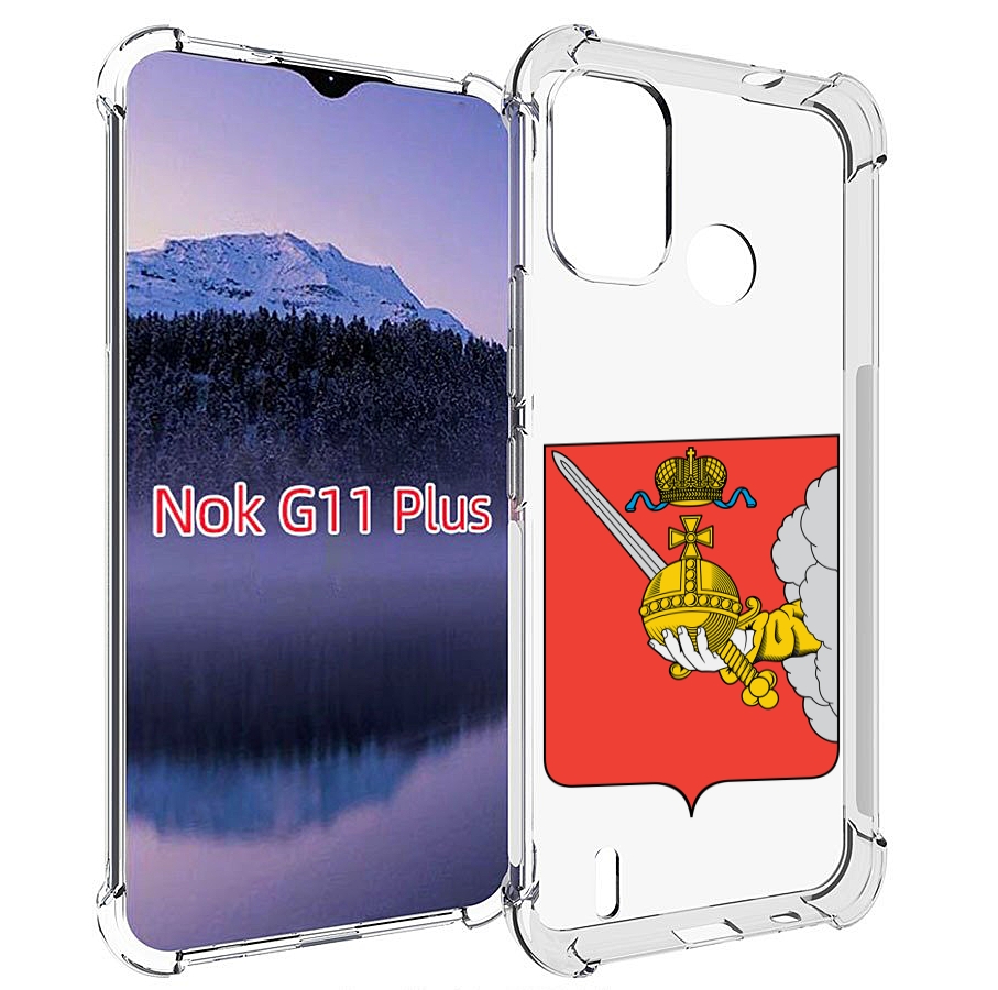 

Чехол MyPads герб-вологодскои-области для Nokia G11 Plus, Прозрачный, Tocco