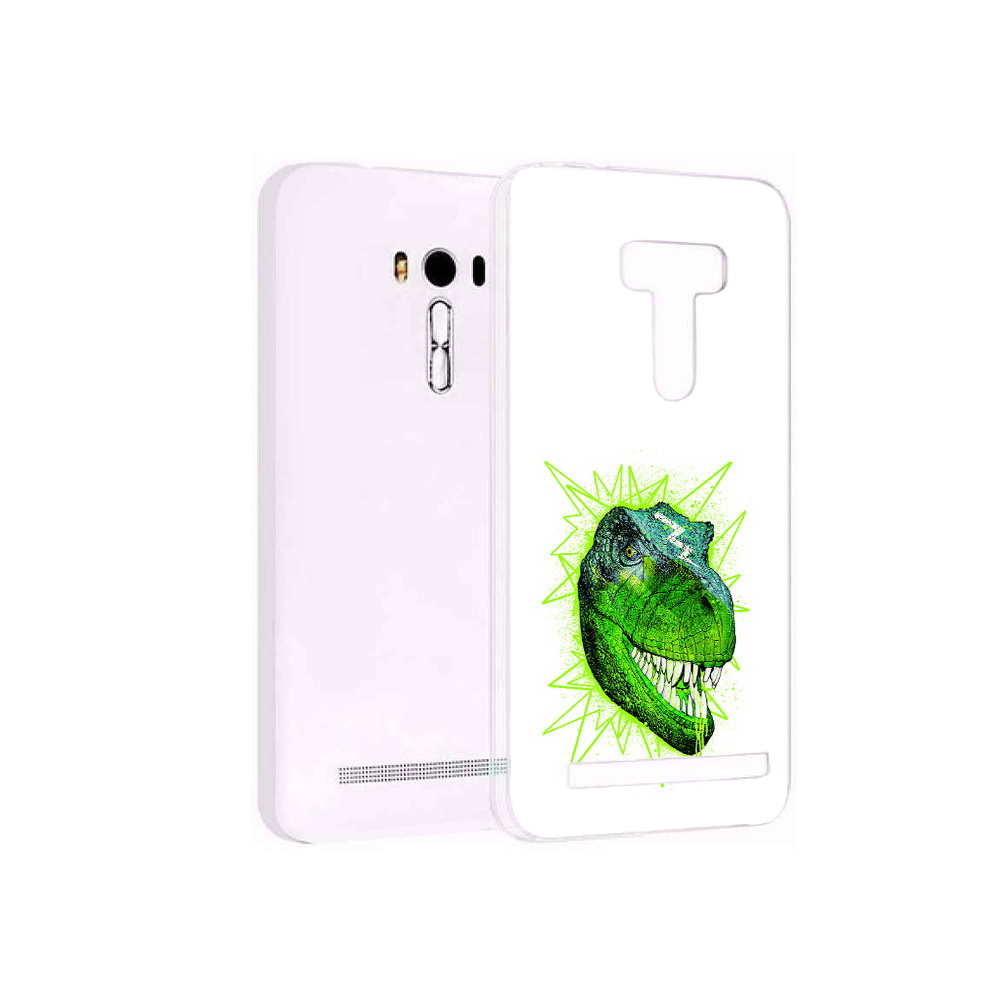 

Чехол MyPads Tocco для Asus ZenFone Selfie (ZD551KL) зеленый динозавр, Прозрачный, Tocco