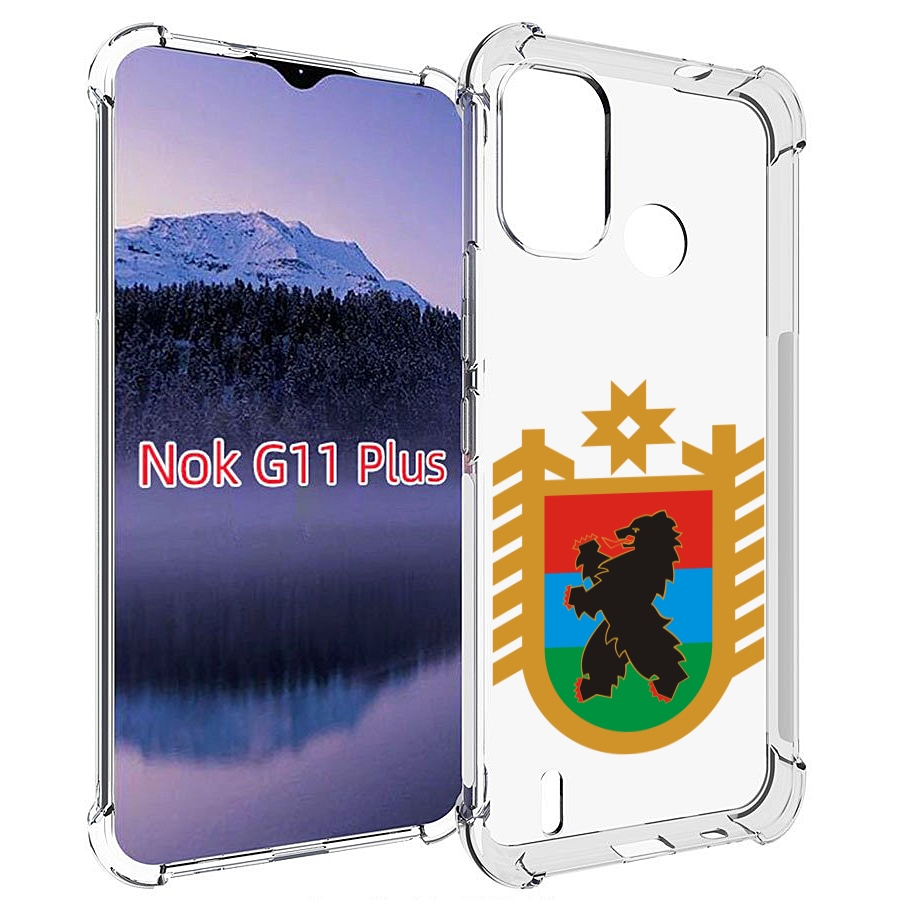 

Чехол MyPads герб-карелия-петрозаводск для Nokia G11 Plus, Прозрачный, Tocco