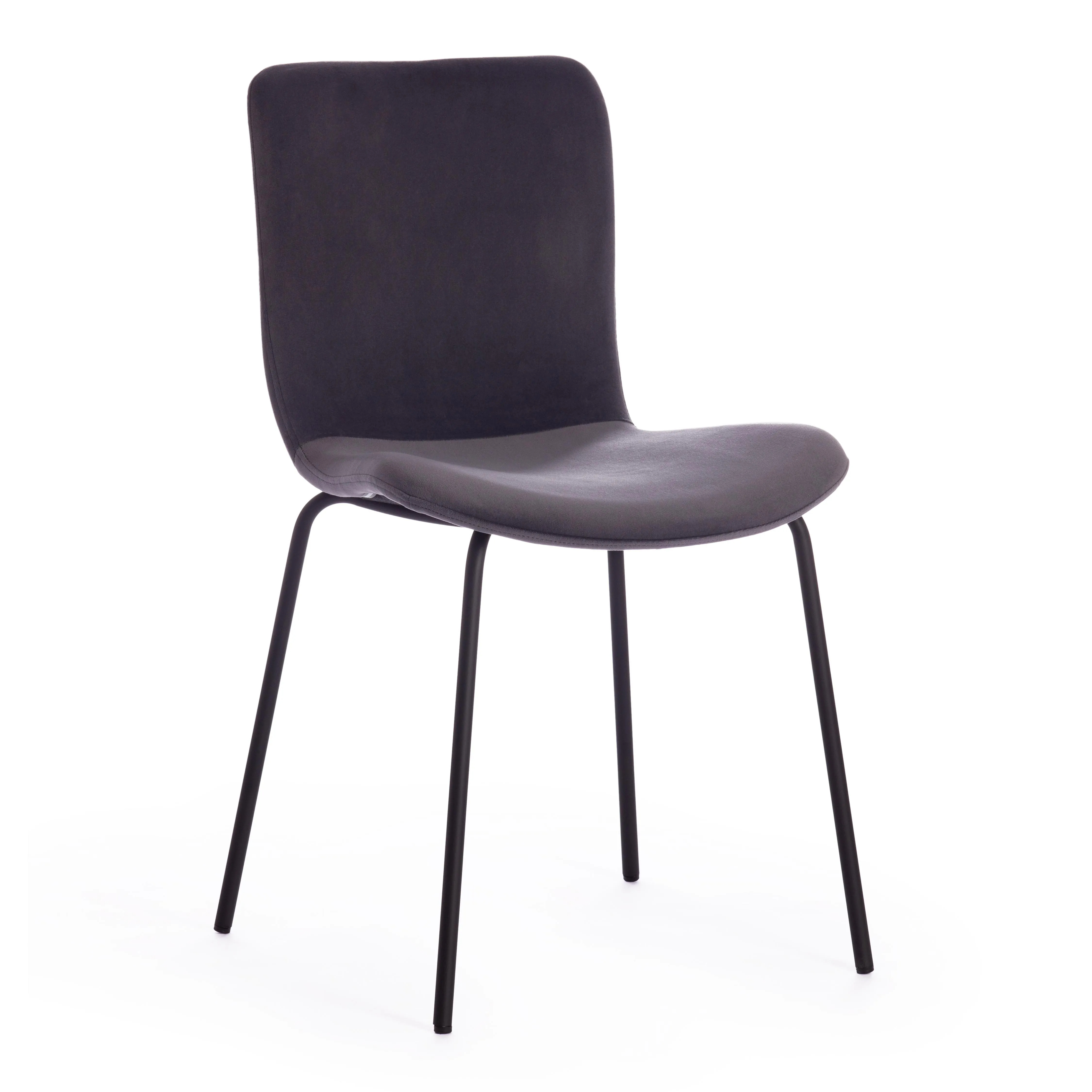 фото Стул gillian 0137017-ni 45х52,5х78 см темно-серый s108 666 silver grey/черный (2 шт) tetchair