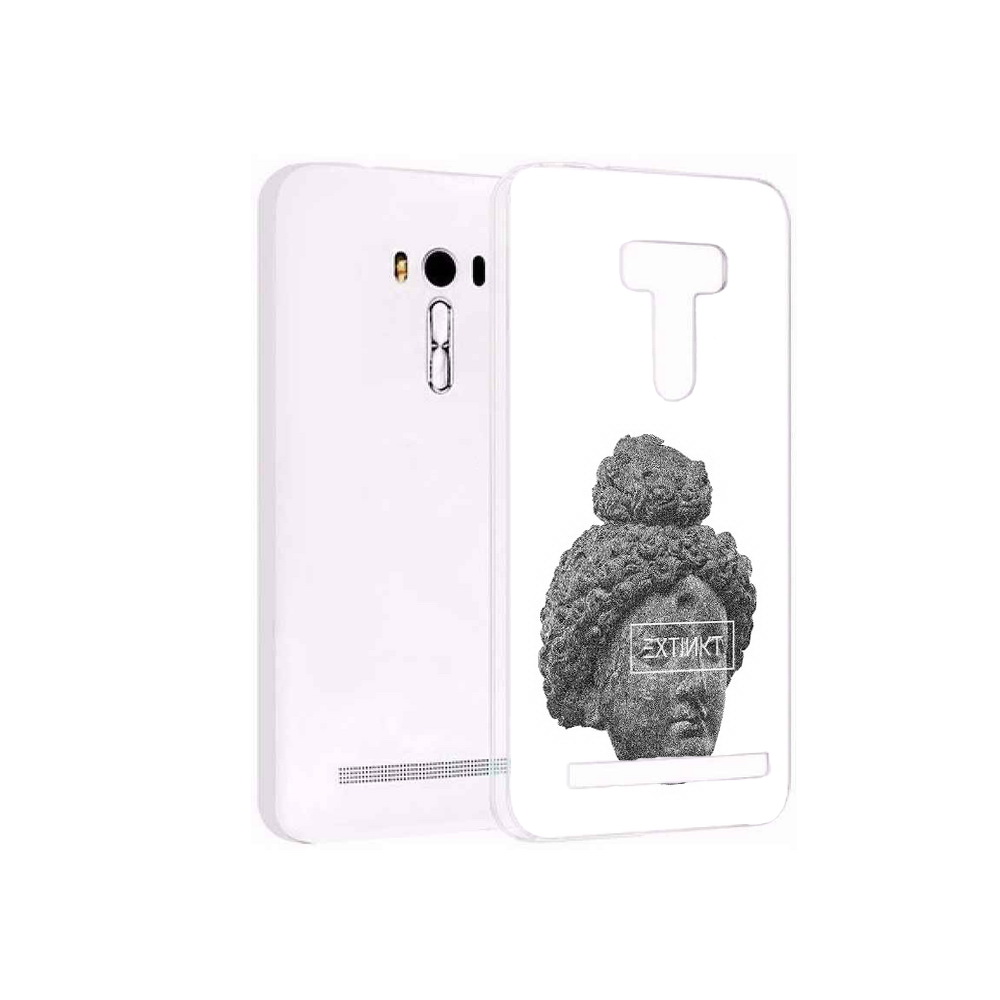 

Чехол MyPads Tocco для Asus ZenFone Selfie (ZD551KL) каменное лицо девушки, Прозрачный, Tocco