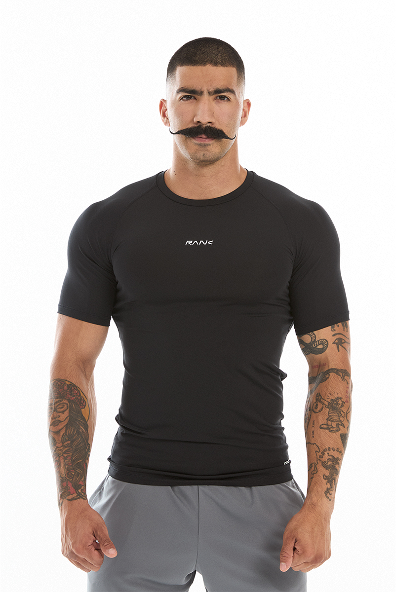 

Футболка мужская RANK Compression t-shirt черная XS, Черный, Compression t-shirt