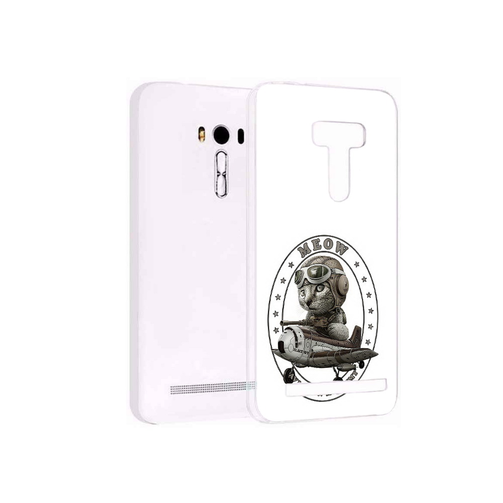 

Чехол MyPads Tocco для Asus ZenFone Selfie (ZD551KL) кот в самолете, Прозрачный, Tocco