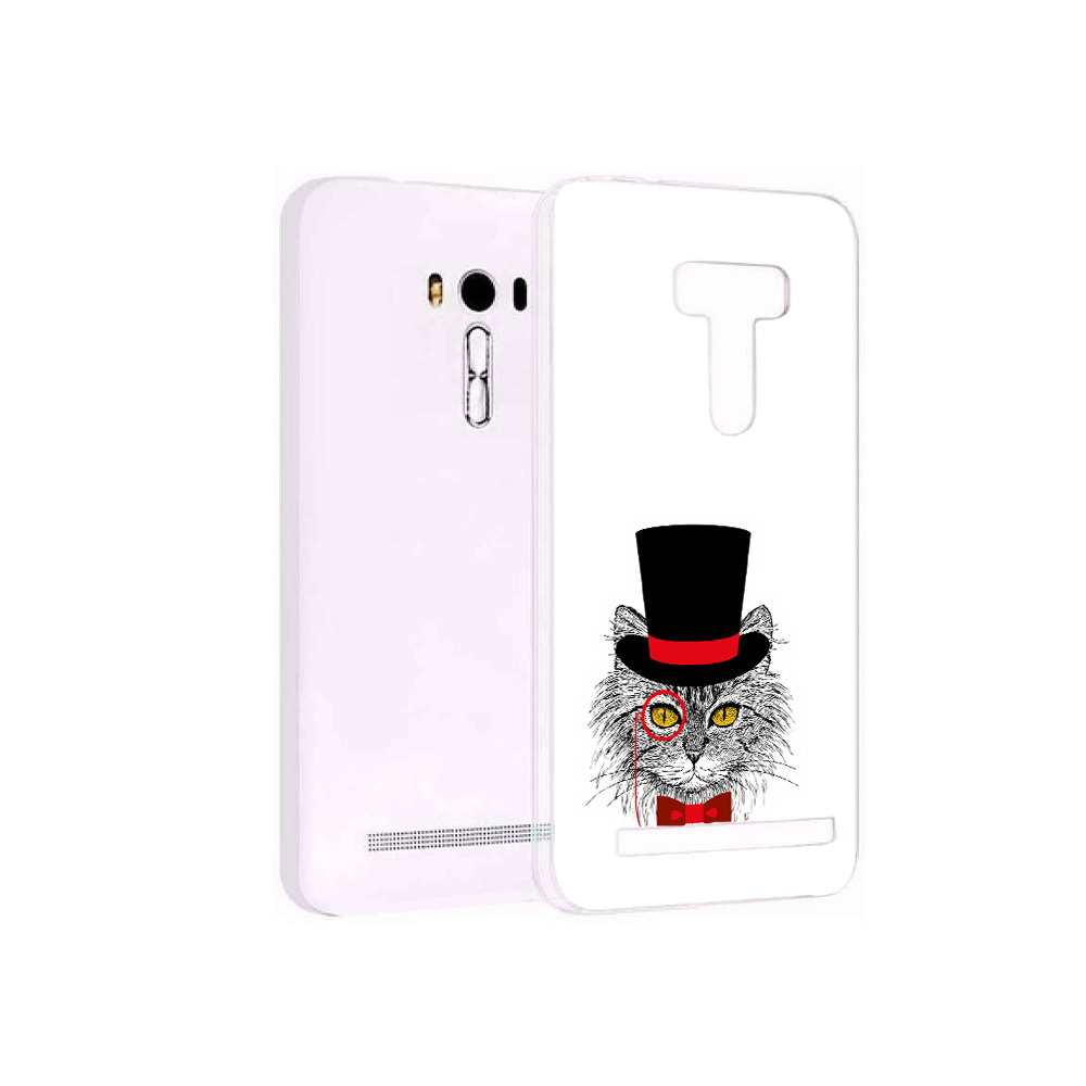 Чехол MyPads Tocco для Asus ZenFone Selfie (ZD551KL) кот в шляпе