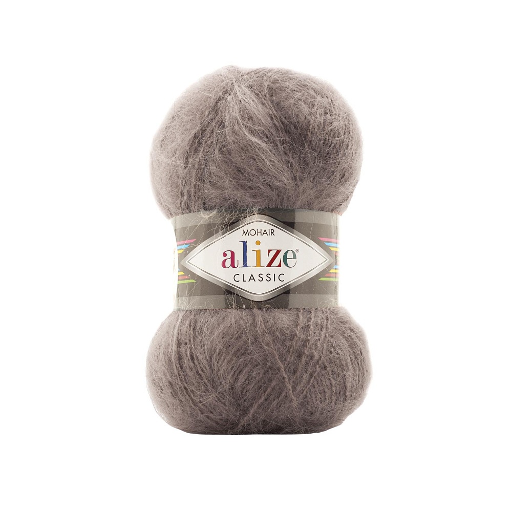 фото Пряжа alize mohair classic, мохер, шерсть, акрил, 5х100 г, 200 м, цвет 864 норка