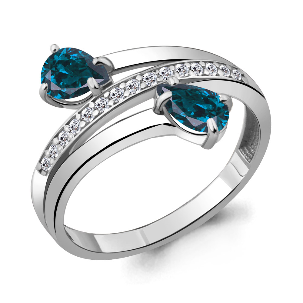 

Кольцо из серебра р.  AQUAMARINE 6917908А_925_р, 6917908А_925_р