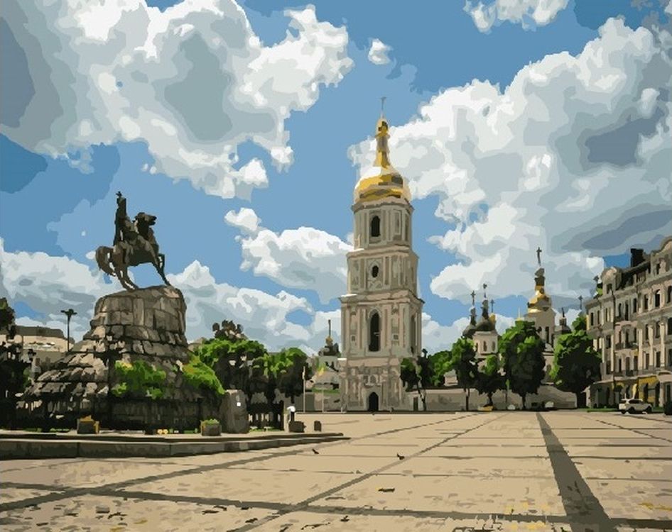 

Живопись по номерам Paintboy Городская площадь 40x50, Городская площадь