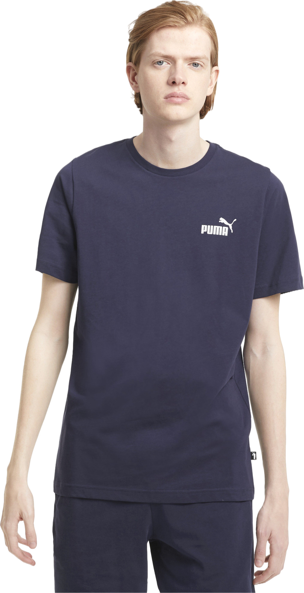 

Футболка мужская PUMA Ess small logo tee синяя XS, Синий, Ess small logo tee