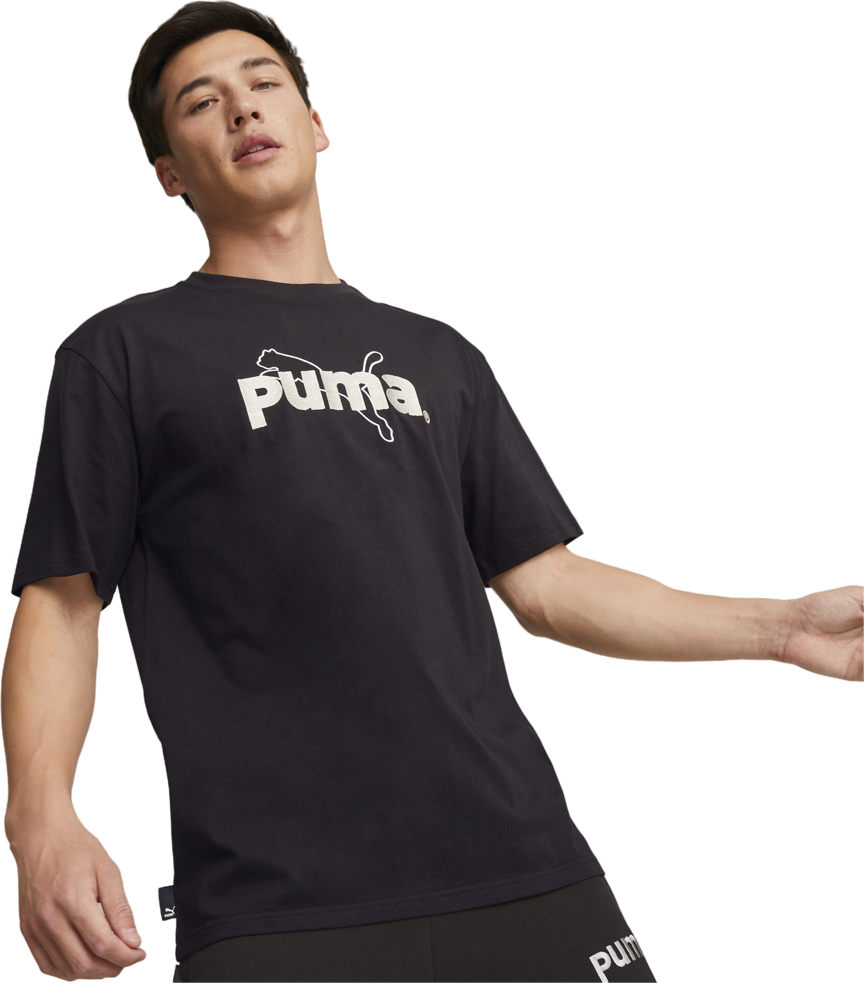 

Футболка мужская PUMA Team graphic tee черная XS, Черный, Team graphic tee