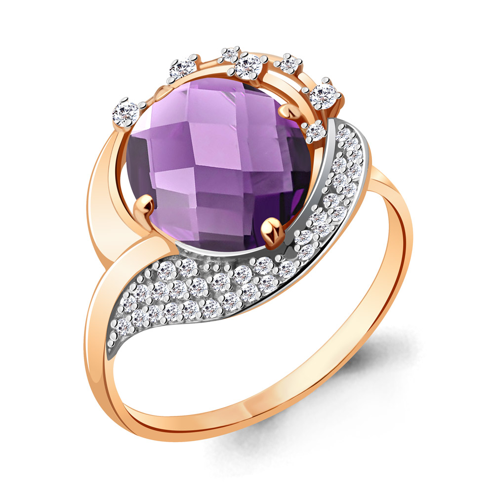

Кольцо из золота р.  AQUAMARINE 6560604А_585_кз, 6560604А_585_кз