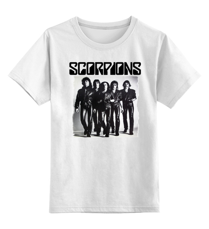 Футболка детская Printio Scorpions band цв. белый р. 140