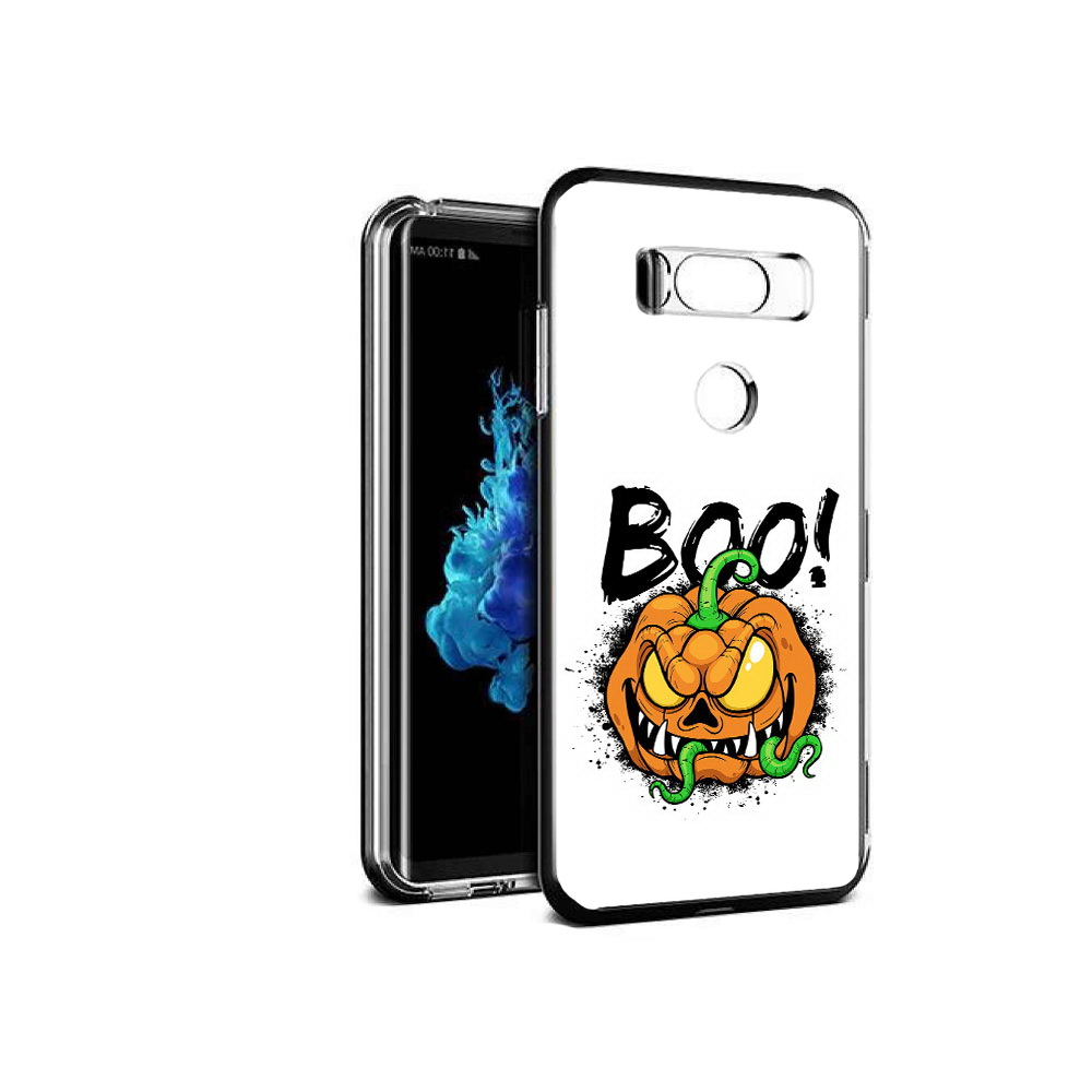 

Чехол MyPads Tocco для LG V30S Хэллоуин бу, Прозрачный, Tocco