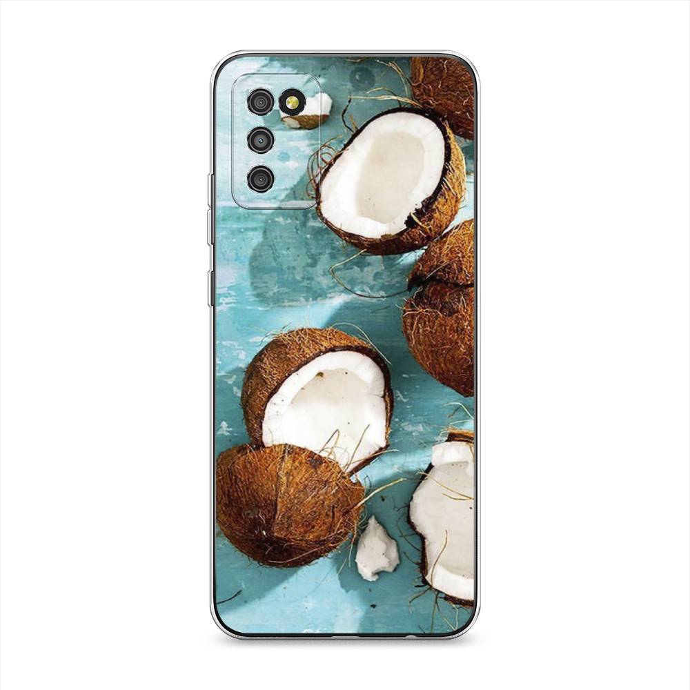 

Чехол Awog на Samsung Galaxy A02s / Самсунг A02s "Разбитые кокосы", Коричневый, 2102350-10