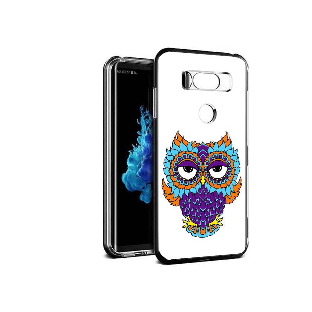 

Чехол MyPads Tocco для LG V30S Цветная сова, Прозрачный, Tocco