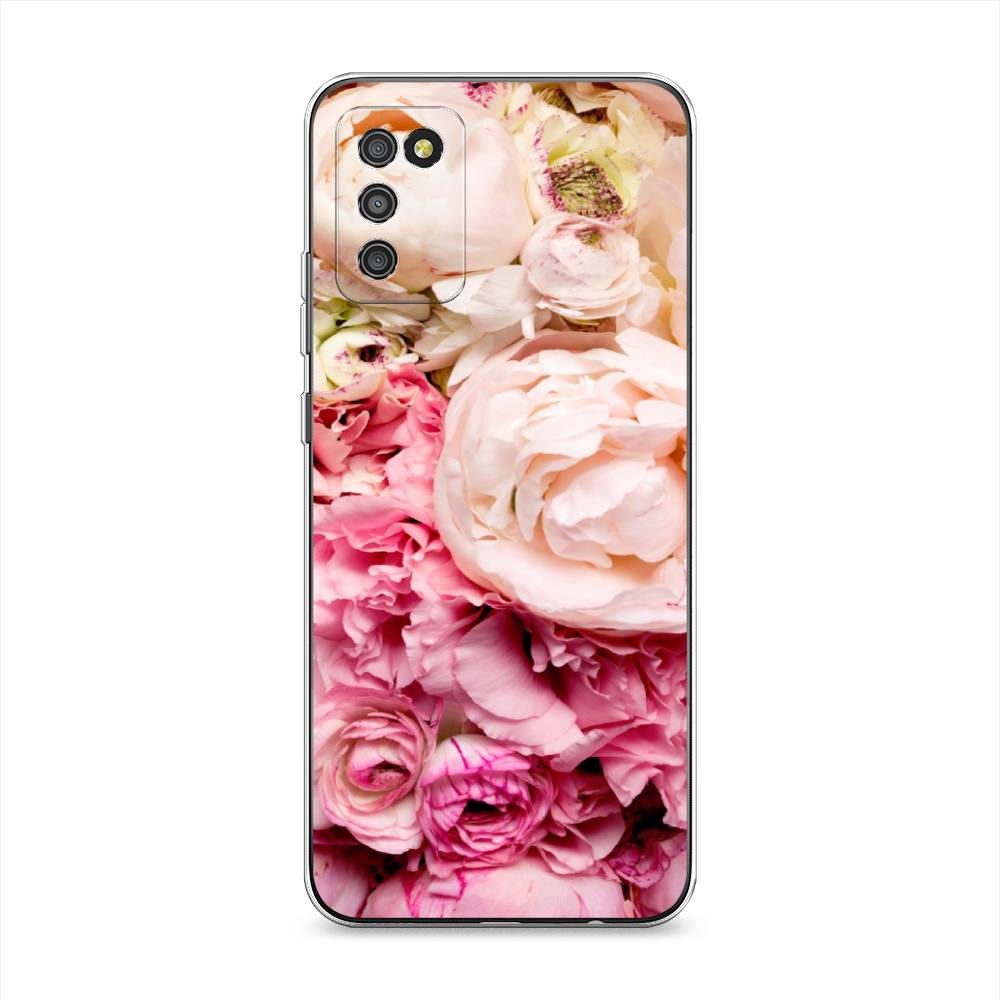 

Чехол Awog на Samsung Galaxy A02s / Самсунг A02s "Пионы яркие", Розовый, 2102350-8