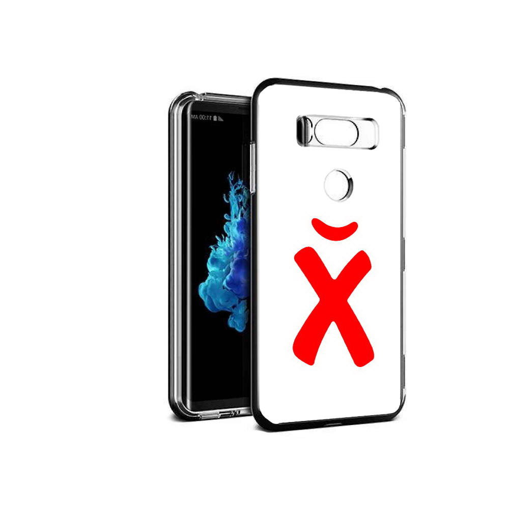 

Чехол MyPads Tocco для LG V30S абстракция буква х, Прозрачный, Tocco