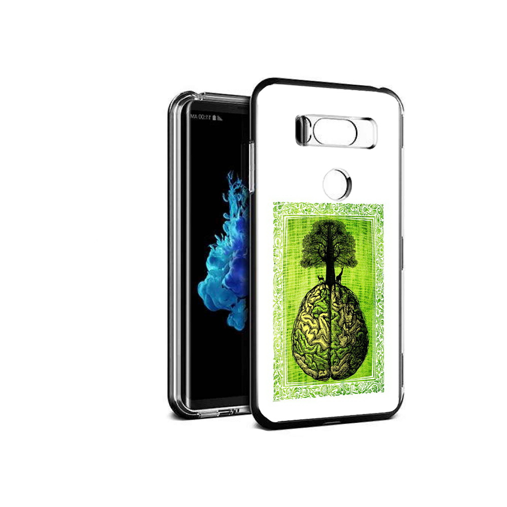 

Чехол MyPads Tocco для LG V30S абстракция здоровый мозг, Прозрачный, Tocco