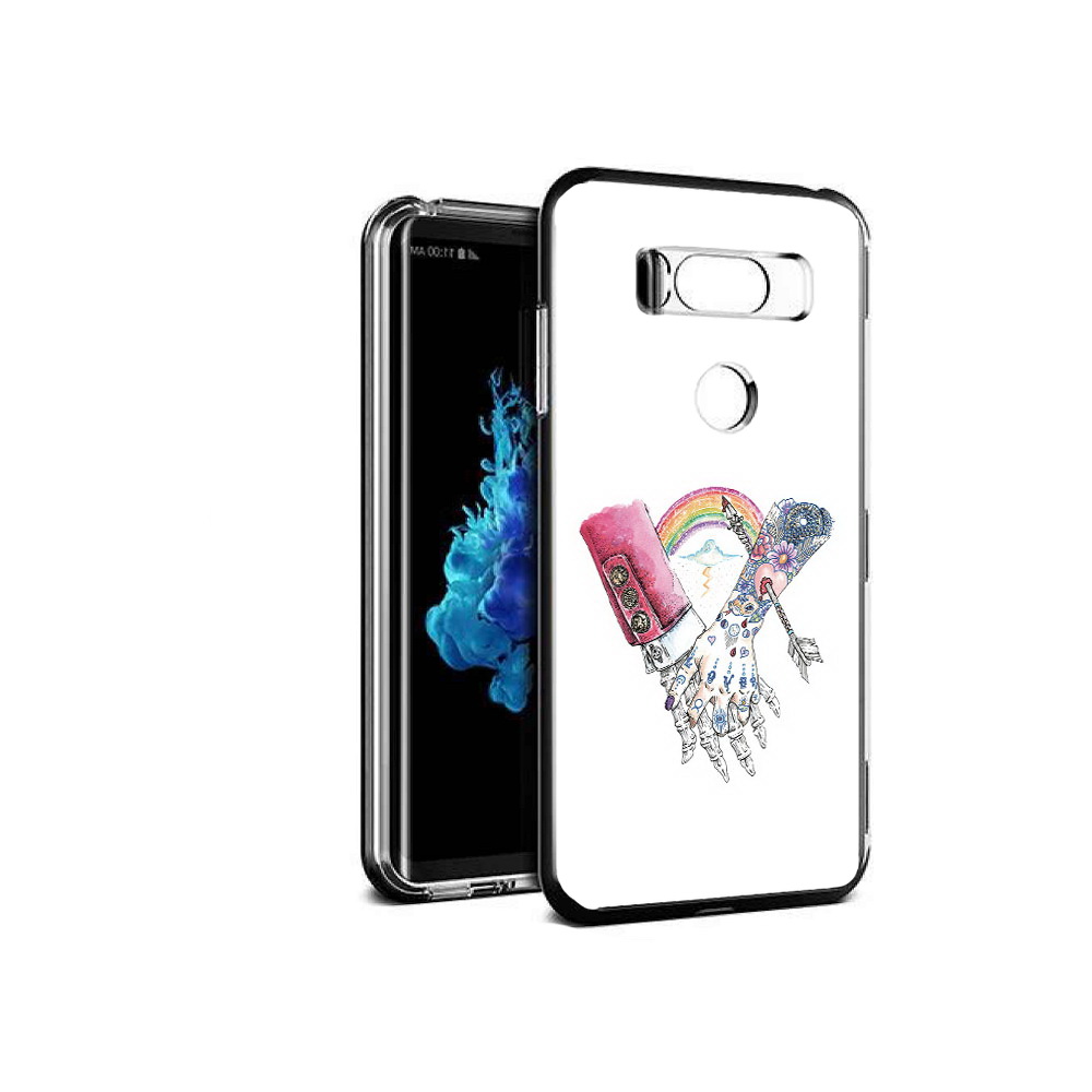 

Чехол MyPads Tocco для LG V30S абстракция руки в татуировках, Прозрачный, Tocco