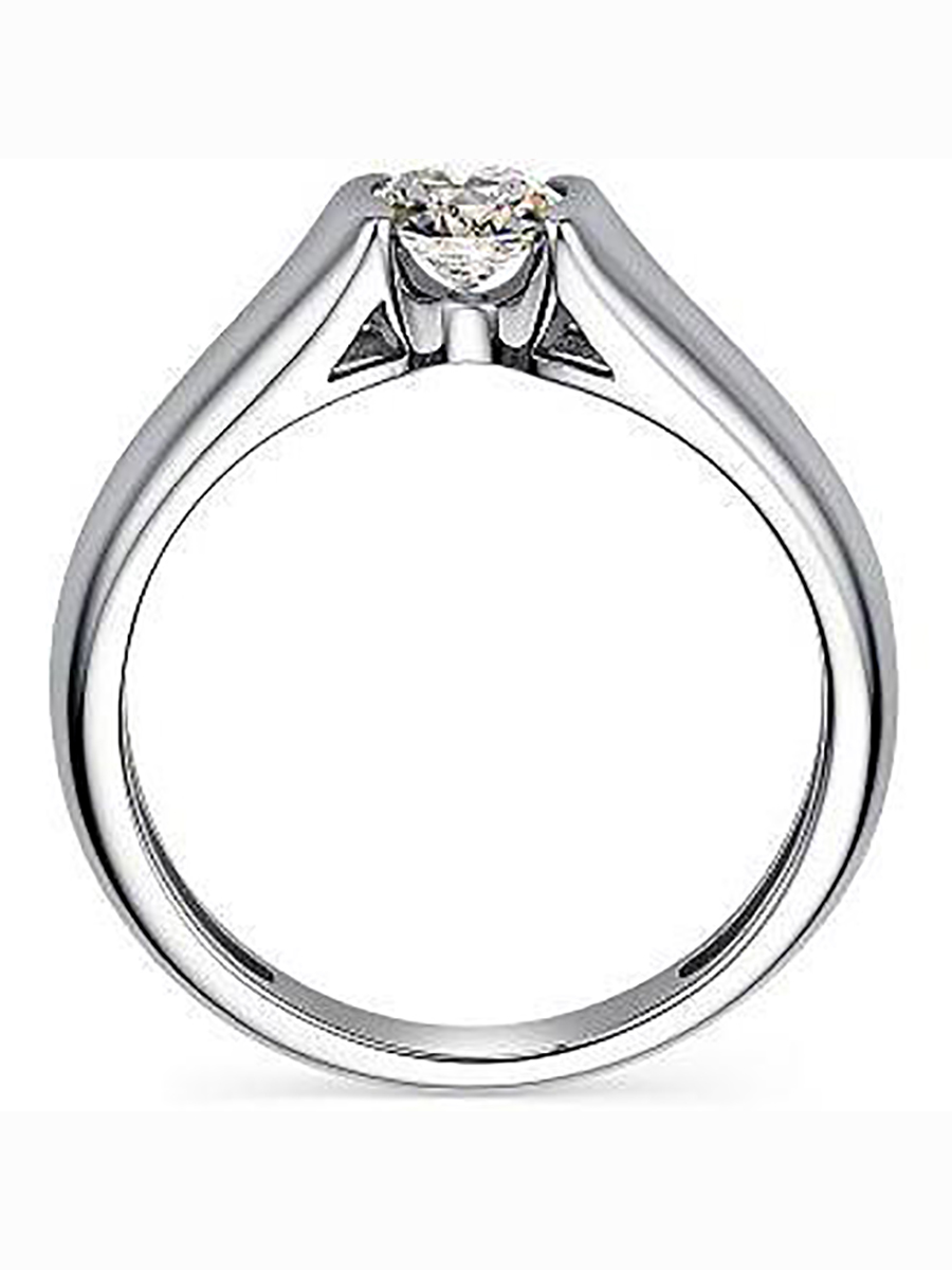 

Кольцо с 1 фианитом из серебра р. 17,5 Алкор серебро 01-1923_00КЦ-00, 01-1923_00КЦ-00