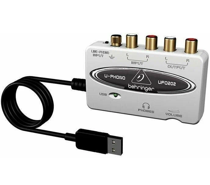 

Звуковая карта Behringer UFO 202 U-PHONO 2.0 USB (F1188), UFO 202 U-PHONO