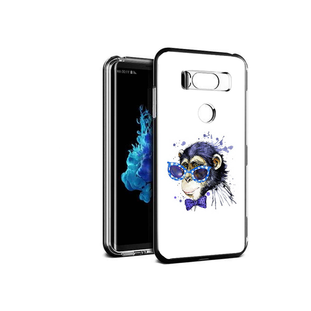 

Чехол MyPads Tocco для LG V30S акварельная обезьяна, Прозрачный, Tocco